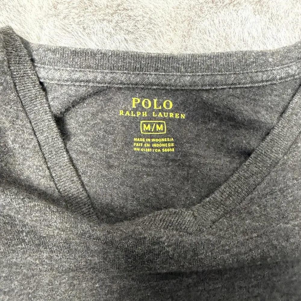 Polo Ralph Lauren Men's Grey Long Sleeve Shirt Size Medium